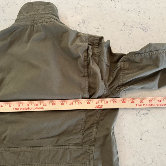 J Crew Classic Twill Chino Coat Olive Green Women’s Size XS - Picture 4 of 8